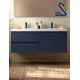 Mueble de baño suspendido NOJA 140 cm Toscana Blue Satín
