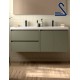Mueble de baño suspendido NOJA 140 cm Toscana Verde Mate