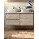 Mueble de lavabo suspendido NOJA 120 cm posar Natural