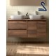 Mueble de lavabo suspendido NOJA 120 cm posar Nogal Maya