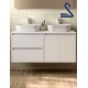 Mueble de lavabo suspendido NOJA 120 cm posar Blanco Mate