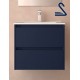 Mueble de baño suspendido NOJA 60 cm Azul Mate
