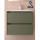 Mueble de baño suspendido NOJA 60 cm Verde Mate