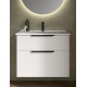Mueble de baño suspendido LUVA 80 cm Blanco Mate