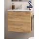 Mueble de baño suspendido SILANE 60 cm Roble África