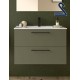 Mueble de baño suspendido SILANE 80 cm Verde Mate