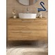 Mueble de baño suspendido SILANE 100 cm Roble África