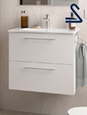 Mueble de baño suspendido SILANE 60 cm Blanco Mate