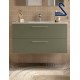 Mueble de baño suspendido SILANE 100 cm Verde Mate