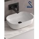 Lavabo de sobre encimera CARLA PORCELANA BLANCA Ø 360 x 105 mm