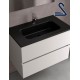 Lavabo CONSTANZA porcelana NEGRO MATE 