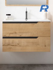 Mueble de baño suspendido NILO 100 cm Roble Ostipo