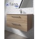 Disfruta de este exclusivo mueble Double suspendido Faro. Muebles de baño con tiradores
