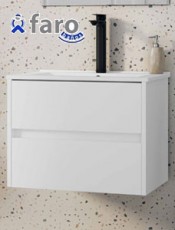 Disfruta de este exclusivo mueble Double Edge suspendido. Muebles de baño sin tiradores.