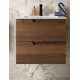 Mueble de baño suspendido VIMA 60 cm 2 cajones Nogal Maya