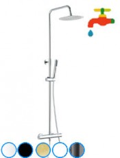 Columna de ducha TOTAL STANDARD Oro Cepillado