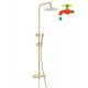 Columna de ducha TOTAL STANDARD Oro Cepillado