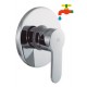 Monomando ducha empotrado 1 via OMNIA cromo