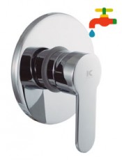 Monomando ducha empotrado 1 via OMNIA cromo