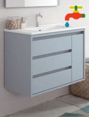 Mueble de baño SARA 3 cajones y 1 puerta suspendido.