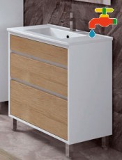 Mueble de baño LUCY 3 cajones con patas.