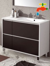 Mueble de baño VERONA 4 cajones con patas.