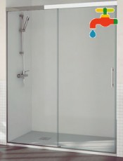 Mampara Frontal con puerta corredera NEDE.