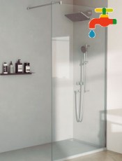 Mampara LUBAK frontal hoja fija.