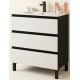 Mueble de baño CASTELLÓN 3 cajones Cemento