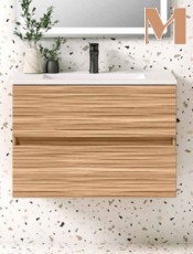 . Mueble de baño CÁDIZ 2 cajones y cajón interior suspendido.