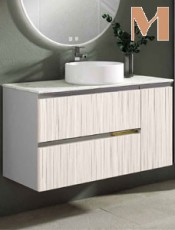 Mueble de baño TOLEDO 2 cajones y puerta suspendido.