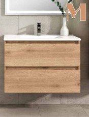 Mueble de baño VALENCIA 2 cajones suspendido