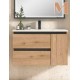 Mueble de baño ZARAGOZA 2 cajones y puerta suspendido